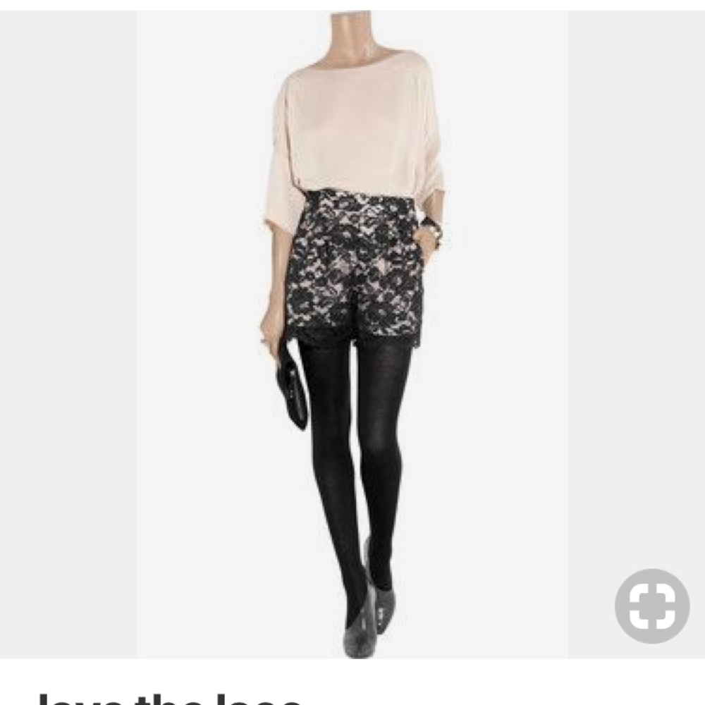 Tibi lace shorts